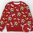 thumbnail image 2 of Sudadera con estampado de perro y gato, suéter navideño feo a la moda, informal, para niños, chándal de hip hop para hombre, suéteres navideños, 2 of 5