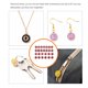 thumbnail image 5 of Minnieouse 26 piezas de abalorios con letras iniciales que hacen hallazgos colgante colgante de aleación plana de doble cara para accesorios de Ropa, zapatos y accesorios Miscelánea Rojo, 5 of 6
