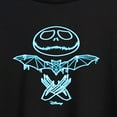 thumbnail image 3 of Disney - The Nightmare Before Christmas - Jack Glows Blue - Women's Oversized T-Shirt, 3 of 5