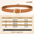 thumbnail image 7 of SUOSDEY Women Leather Belt Casual Ladies Belt for Jeans Pants Dress with Gift Box/Brown, 7 of 7