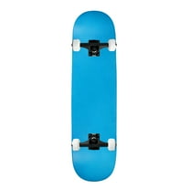 Moose Complete Skateboard Neon Blue 8.25" Black/White Assembled