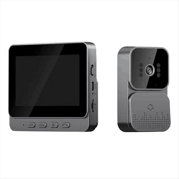 Timbre Video Intercomunicador Cámara Inteligente Inalámbrico por Visión Pantalla de 4.3 Pulgadas para Seguridad Hogar Inteligente Apartamento