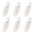 thumbnail image 1 of Mini Skater - 6 pinzas para el pelo sin doblar, pinzas para maquillaje, pinzas para rizos, pinzas para el pelo sin arrugas, para peinado, flequillo, ondas, peinado, peluquería (transparencia con purpu, 1 of 5