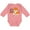 Mauve, variant on Just a Wee Bit Wild Cute Tiger Cub Boys or Girls Long Sleeve Baby Bodysuit