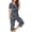 #0368-Gray, variant on Women's Pajama Sets Short Sleeve Top Capri Pants Floral Print Button Front Loose Fit Cozy Breathable Lightweight Loungewear Gift