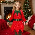thumbnail image 2 of Elf Baby Boy Outfit Long Sleeve Dress Hat Belt and 1 Pair of Socks Set Kids Christmas Outfit Dress Up Clothes 5-6 Years, 2 of 7