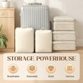 thumbnail image 4 of Self Compression Storage Bag, Large Comforter Organizer with Handle & Zipper (Small), 4 of 7