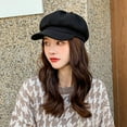 thumbnail image 4 of Women Beret Newsboy Hat French Wool Cap Classic Autumn Spring Winter Hats, 4 of 6