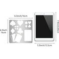 thumbnail image 2 of Playing Cards Metal Stencils 6.3 Inch Square Scrapbooking Drawing Stainless Steel Stencil Heart Spade Club Diamond Pattern Painting Template, 2 of 9