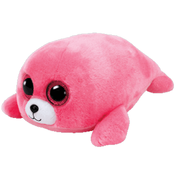 Ty Inc. Beanie Boo Plush Stuffed Animal Pierre the Pink Seal Med