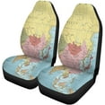 thumbnail image 2 of RYLABLUE Set of 2 Car Seat Covers Detailed Political Map in Mercator Projection Clearly Labeled Universal Auto Front Seats Protector Fits for Car,SUV Sedan,Truck, 2 of 5