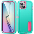 thumbnail image 1 of for iPhone 14 Plus Case, iPhone 14 Plus Phone Case with Built in Kickstand, Shockproof/Dustproof/Drop Proof Heavy Duty Military-Grade Rugged Protective Cover for iPhone 14 Plus,Green, 1 of 9