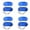 Blue, variant on 1-4Pcs 7.4x3 Inch Soft Sleep Mask Eye Mask Blindfold Block Out Light - for Travel Shift Work & Meditation, Lightweight Shading Eye Protection Rest Eye Mask