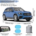 thumbnail image 3 of Funda de Coche, Funda de Coche SUV, Funda de Coche Impermeable Portátil con Banda Reflectante y Película Antipolvo para SUVs de hasta 193 Pulgadas de Largo (Plata), 3 of 7