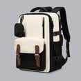 thumbnail image 2 of HJYCHN School Backpack for Boys Large Capacity Unisex Laptop Daypack for College Travel Hiking Kids Teens Boys Girls School Backpacks Beige One Size, 2 of 4