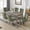 Green Chenille, variant on Morden Fort Farmhouse Dining Chair Set for 6, Tufted Green Accent Kitchen Chairs with Nailhead Trim & Ring Pull