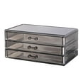thumbnail image 3 of kowaku Desk Organizer with Drawers, Multiuse Storage Drawers Case Drawer Storage Container Pen Holder Organizer with Sliding Drawers Three Layer, 3 of 9