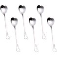 thumbnail image 5 of 6 cucharas de corazón de acero inoxidable, cucharas de riñón, cucharas de postre, cucharas de café JFHHH pequeña, 5 of 5