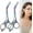 Color 2pc, variant on Eyebrow Trimmer Scissor with Comb, Eyebrow Scissors for Women, Stainless Steel Precision Eyebrow Cutter Hair Removal Makeup Tool for Women and Men (Grey)