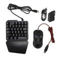 thumbnail image 1 of Keyboard Mouse Converter Set Programmable Wired Mechanical Keyboard Mouse Adapter Combo for PS3 for PS4 for Switch, 1 of 5