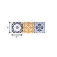 thumbnail image 3 of 4" X 4" Yellow White And Blues Peel And Stick Removable Tiles, 3 of 10