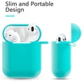 thumbnail image 3 of Estuche para Airpods - Funda protectora para Air Pods a prueba de caídas, piel de silicona, con lindo llavero / correa para Airpods de bola de piel BANYUO  Hogar, 3 of 7