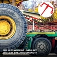 thumbnail image 3 of VEVOR Chain Binder 5/16in x 3/8in, Ratchet Load Binder 6600lbs Capacity, Ratchet Lever Binder w/ G70 Hooks, Adjustable Length, Ratchet Chain Binder for Tie Down, Hauling, Towing, 2-Pack in Red, 3 of 9