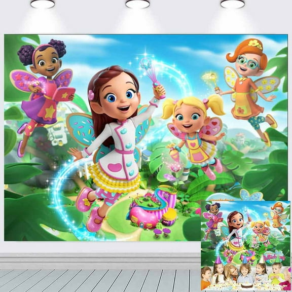 Buterbean Cafe Banner Backdrop Background Wall Decor Party Supplies Background Photography Decoration Background 7x5ft