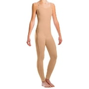 Motionwear Women's Bound Camisole Unitards Petite BEIGE