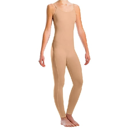 Motionwear Women's Bound Camisole Unitards Petite BEIGE