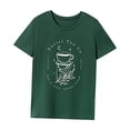 thumbnail image 3 of Camiseta para mujer Trajes de verano Camiseta básica para regalo del día de San Valentín de la calle Verde, 3 of 7
