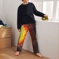 thumbnail image 5 of Fuzoiu Tennis Ball On Fire And Water Print Teenagers' Pajama Pants,Lounge Pants with Elastic Waistband and Pockets,Long Pajama Pants for Boys and Girls-XS(5-6), 5 of 6