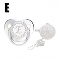 thumbnail image 2 of Baby Pacifier 26 Letter Name Initial Clip Silicone Infant Nipple Bling Newborn Pacifier, 2 of 9