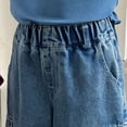 thumbnail image 6 of Gubotare Jeans for Kids Boys' Jeans Elastic Waistband Children's Spring/Autumn Denim Trousers Baggy Jeans Toddler Pants 2T 3T (Blue,2-3 Years), 6 of 9