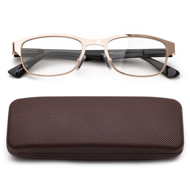 Newbee Fashion High Quality Metal Reading Glasses Men Women Oval