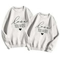thumbnail image 4 of Couple Sweatshirts Womens Sweatshirt Husband and Wife Lightweight Pullover Tops Womens Sweatshirts Lover Long Sleeve Sweater for Valentines Day Sweatshirts for Teen Girls, 4 of 4