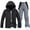 Grey, variant on Men's and Women's Ski Suit Solid Color Windproof Snow Jacket and Snow Pants Winter Outdoor Sports Skiing Set Ski Pants