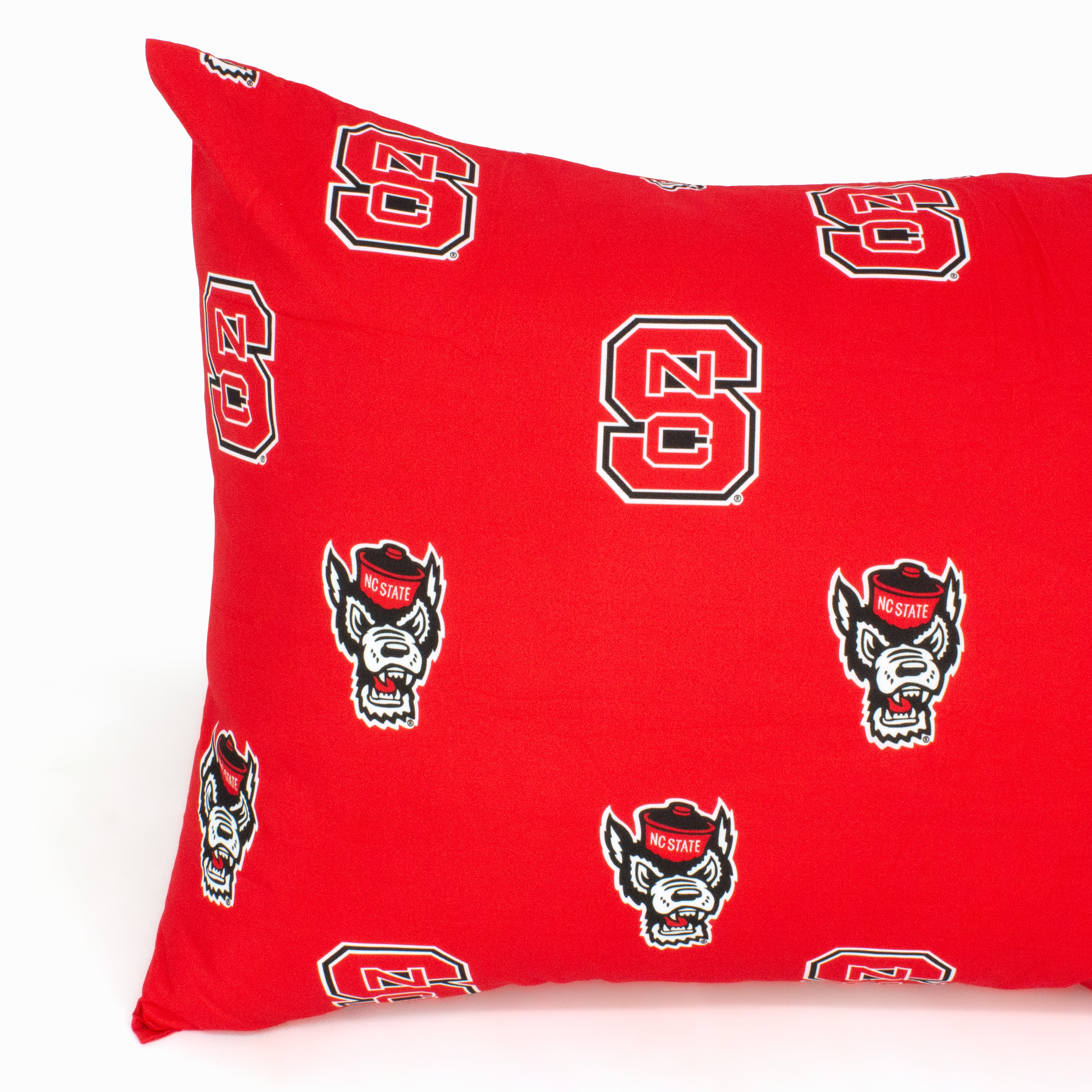 North Carolina State Wolfpack Pillowcase Pair, King, 20" x 40" (2 King Pillowcases)