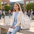 thumbnail image 4 of Girls Backpack Set, Cute School Backpack for Teens Girls Kids Bookbags for Elementary High School Women Laptop Bags Daypacks Set With Lunch Bag and Pencil Case, 4 of 5