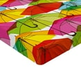 thumbnail image 2 of Ambesonne Colorful Fitted Sheet, Vivid Umbrella, Twin XL Size, Multicolor, 2 of 3