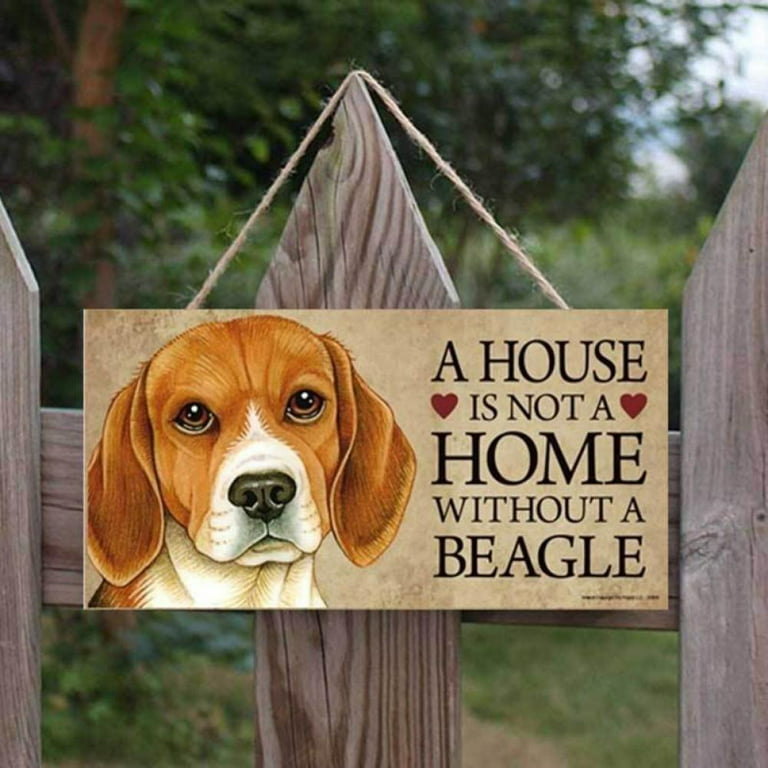 Spree Dog Accessories Tags Rectangular Wooden Pet Tag Pendant Animal Sign  Plaques Wood Sign Dog House Home Decoration Wall Decor 
