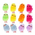 thumbnail image 1 of 12 pollitos de Pascua de peluche: juguetes de pollo de simulación realistas y suaves, minifiguras de animales para decorar fiestas de Pascua y el hogar., 1 of 3