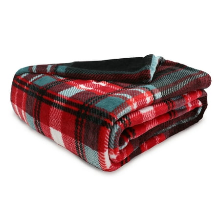 Better Homes & Gardens Oversize Reversible Velvet Plush Throw Blanket, 1 Each ()
