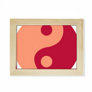 Taiji Eight Diagrams Yin-yang Pattern Desktop Photo Frame Picture Art Decoration Painting 6x8 inch