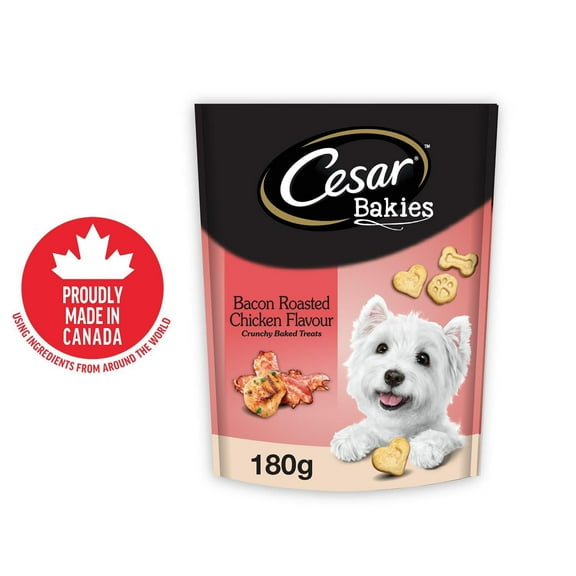 CESAR BAKIES Dog Treats, Small Adult Dogs, Bacon Roasted Chicken