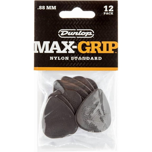 Dunlop Max Grip Guitar Picks - 12-Pack - .88 mm Gauge