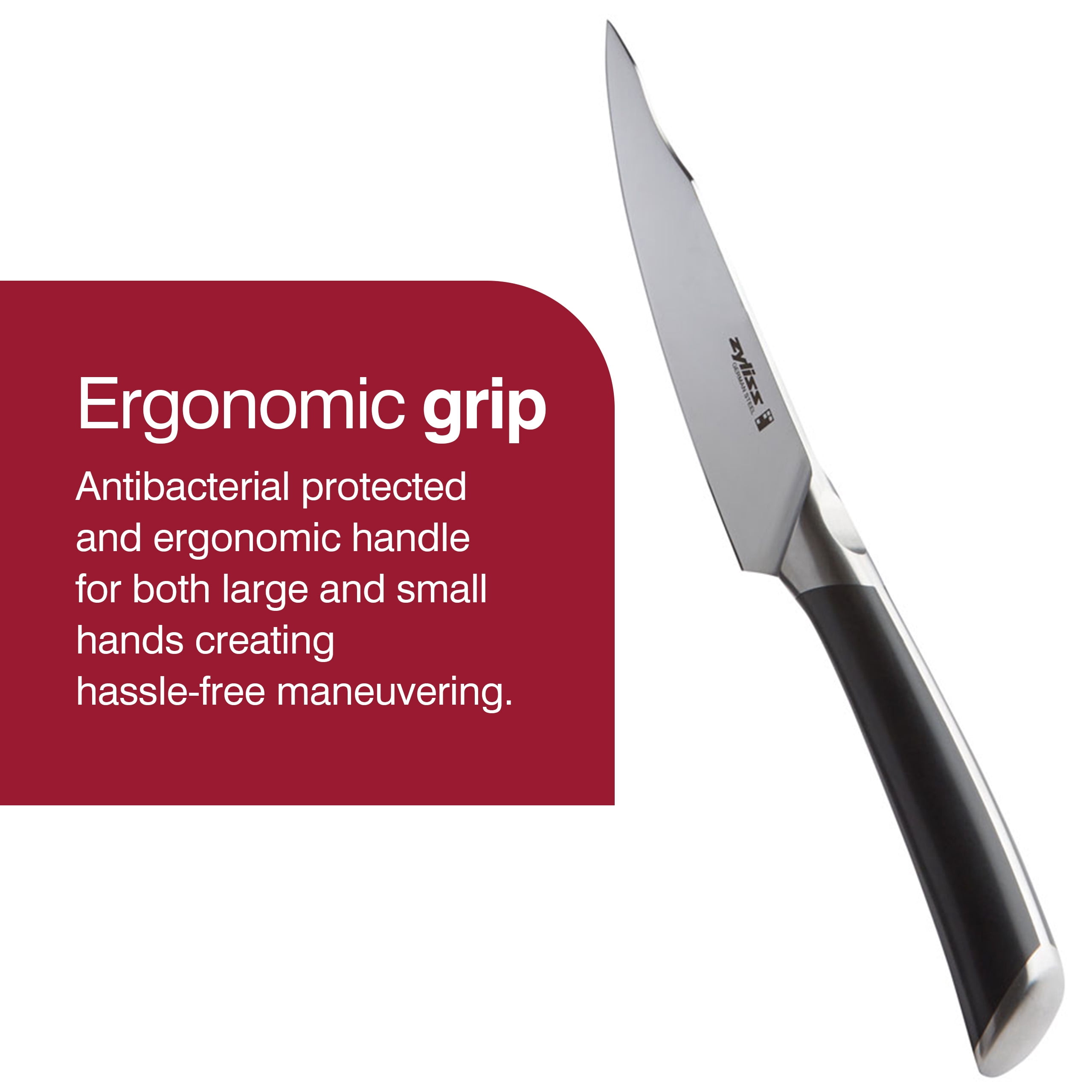 Zyliss Comfort Pro 5.5" Utility Knife - German Stainless Steel Silver/Black