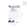 thumbnail image 5 of Koyal Wholesale Ombre Purple Watercolor Wedding Advice & Well Wishes Guest Book Cards for Bride and Groom, 56 Pack, 5 of 5
