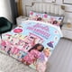 thumbnail image 3 of Barbie Conjunto de sábanas temático, trío de piezas, cómodo y amigable con la piel, diseño único, regalo de decoración para el hogar para familiares, amigos y fans, 90 cm * 190 cm, 3 of 6