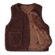 thumbnail image 1 of Chaleco polar de invierno para niños, chaleco térmico con bolsillos grandes para mantener el calor, para días fríos, marrón oscuro, 130cm, 1 of 5